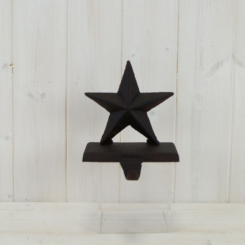 Cast Iron Star Stocking Holder (14cm) detail page